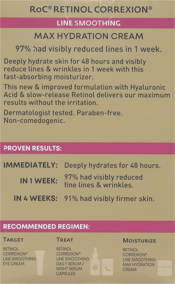 slide 9 of 13, RoC Retinol Correxion Line Smoothing Max Hydration Cream 1.7 oz, 1.7 oz