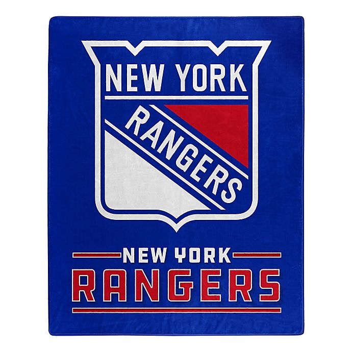 slide 1 of 1, NHL New York Rangers Super-Plush Raschel Throw Blanket, 1 ct