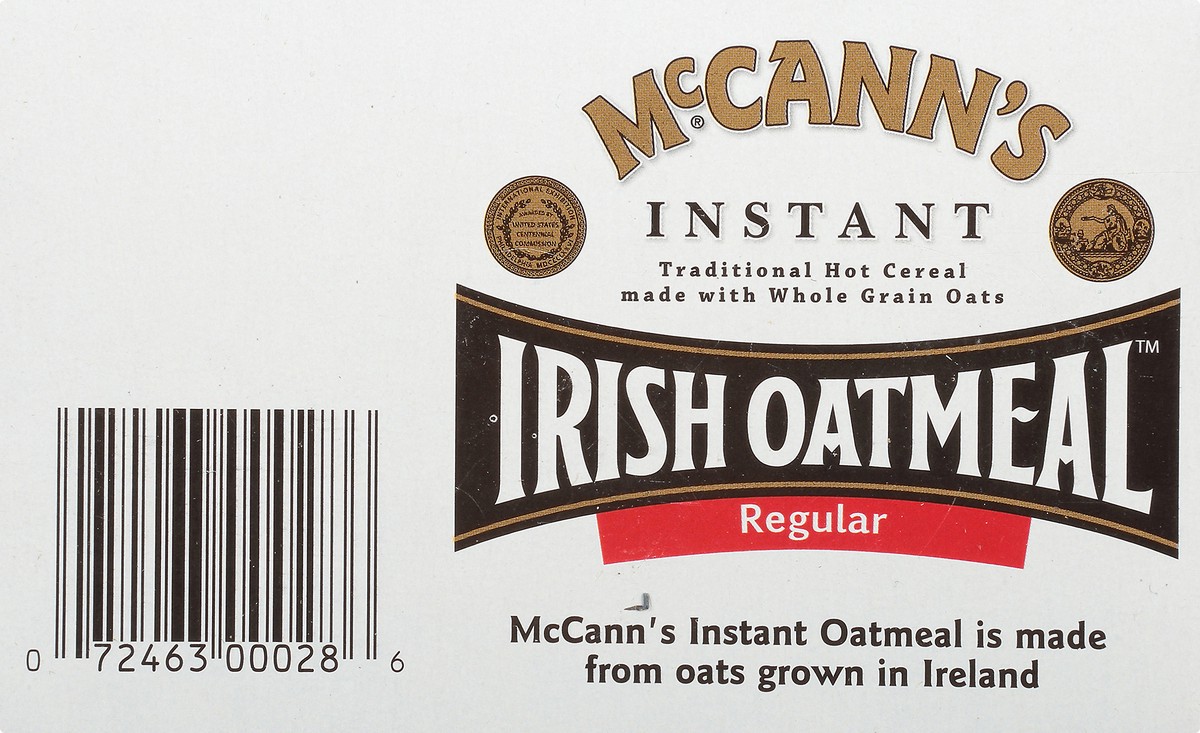 slide 7 of 9, McCann's Instant Irish Original Oatmeal 12 - 0.99 oz Packets, 12 ct