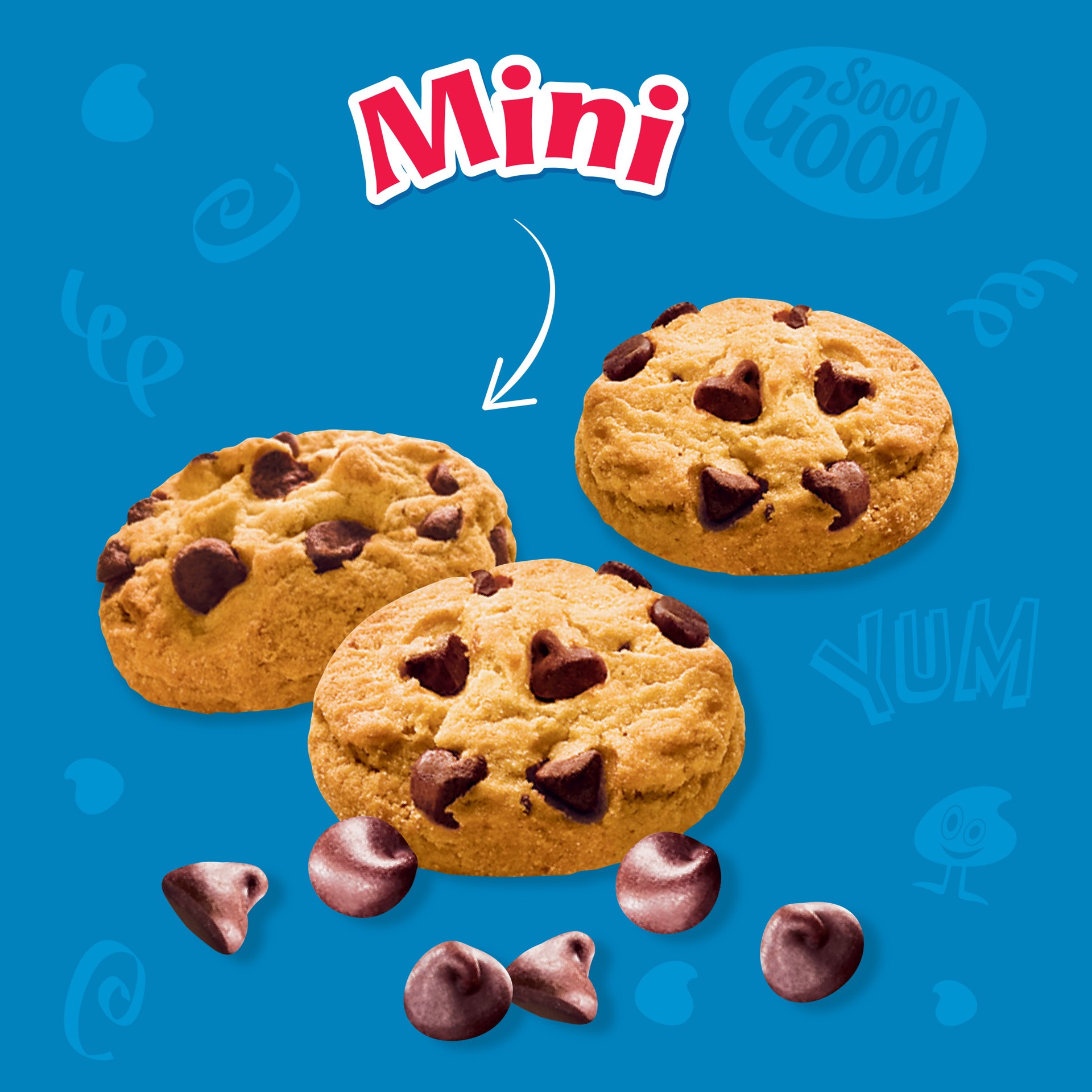 slide 4 of 5, CHIPS AHOY! Mini Original Chocolate Chip Cookies, Go-Paks, 12 - 3.5 oz Cups, 42 oz