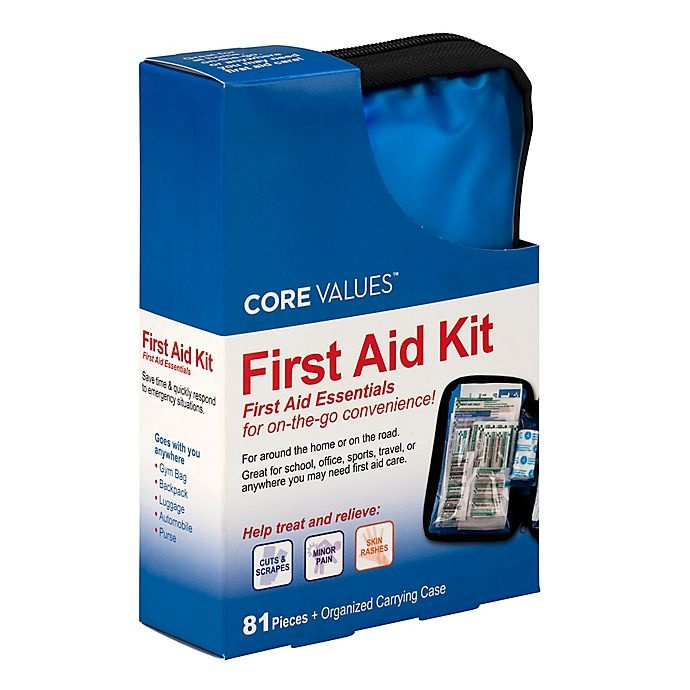 slide 3 of 4, Core Values First Aid Kit, 81 ct