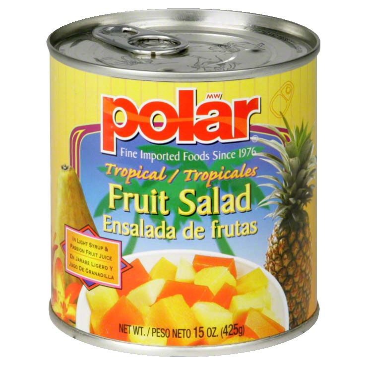 slide 1 of 1, Polar Tropical Fruit Salad In Passion Fruit Juice, 15 oz