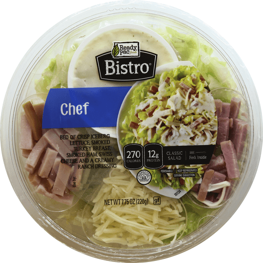 slide 2 of 3, Ready Pac Foods Bistro Chef Salad Bowl, 7.75 oz