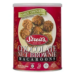 Streits Chocolate Nut Brownie All Natural Macaroons - 10 Oz