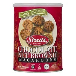 Streits Chocolate Nut Brownie All Natural Macaroons - 10 Oz