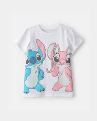 Carters Girls Disney© Lilo & Stitch Graphic Tee - White White 7