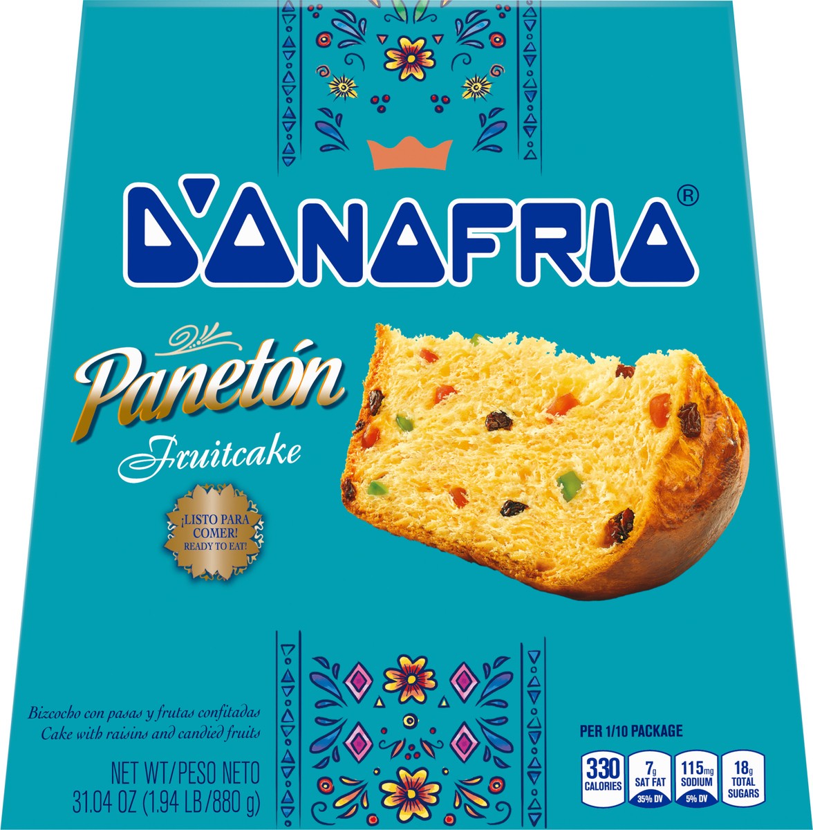 slide 2 of 14, D'Onofrio Paneton Fruitcake - 31.04 oz, 31.04 oz