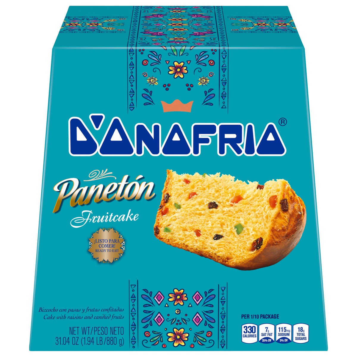 slide 12 of 14, D'Onofrio Paneton Fruitcake - 31.04 oz, 31.04 oz