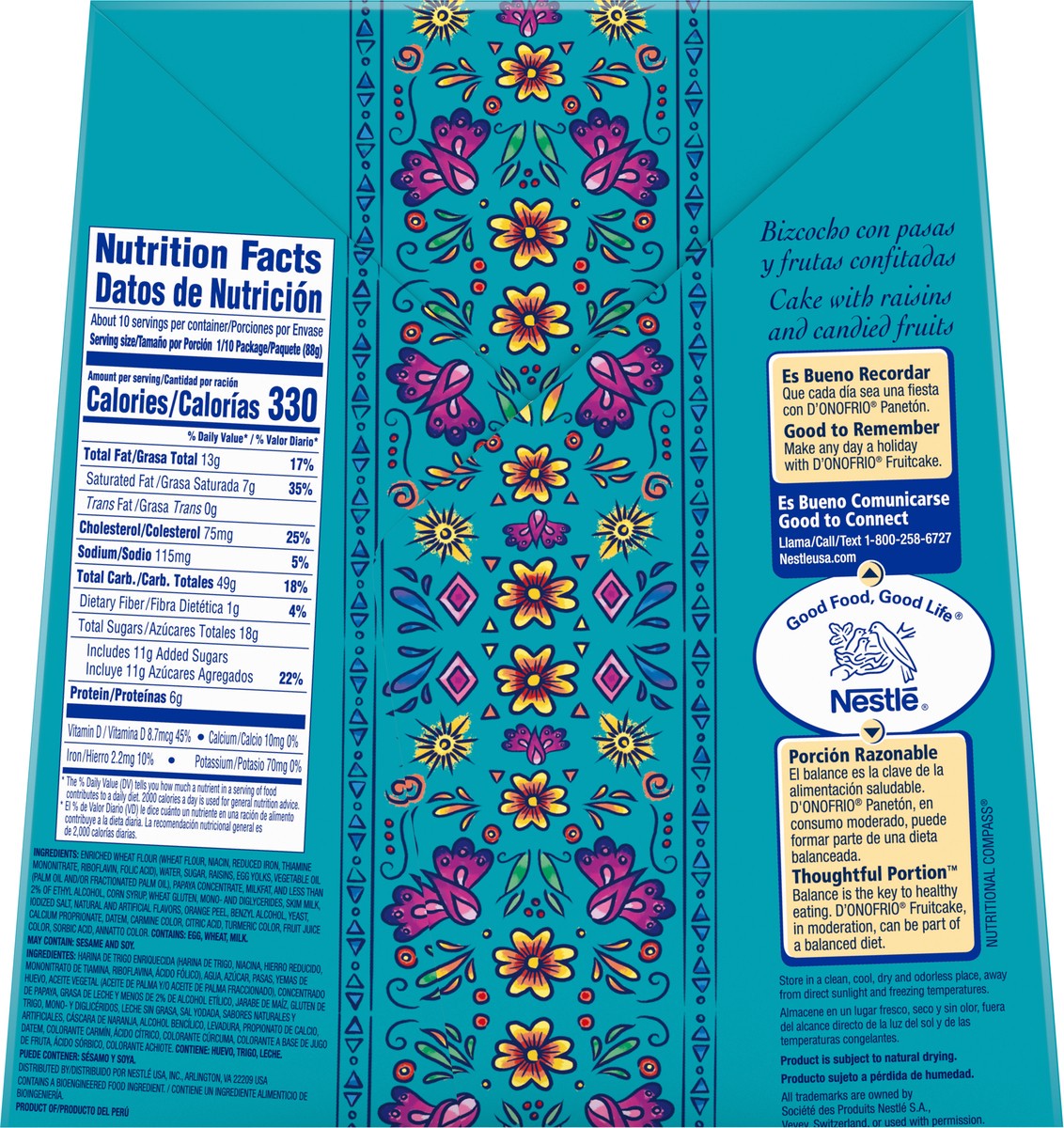 slide 8 of 14, D'Onofrio Paneton Fruitcake - 31.04 oz, 31.04 oz