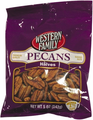 slide 1 of 1, Western Family Pecan Halves, 5 oz