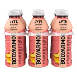 BODYARMOR Lyte Peach Mango Bottles, 16 fl oz, 6 Pack