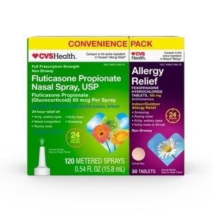 slide 1 of 1, CVS Health Allergy Relief Convenience Pack, 1 ct