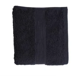 Room & Retreat Performance Hand Towel, 16 in x 28 in, Black