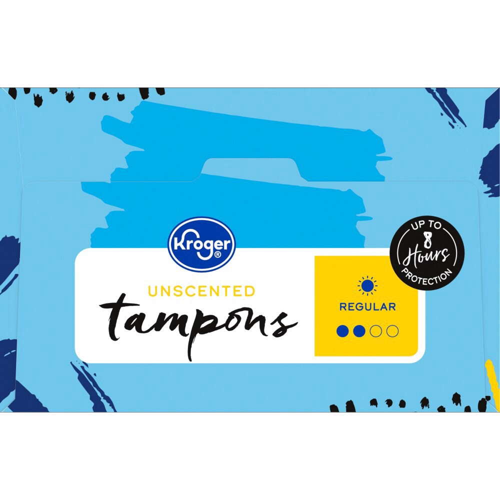 slide 5 of 6, Kroger Tampons Regular Plastic Unscented, 36 ct