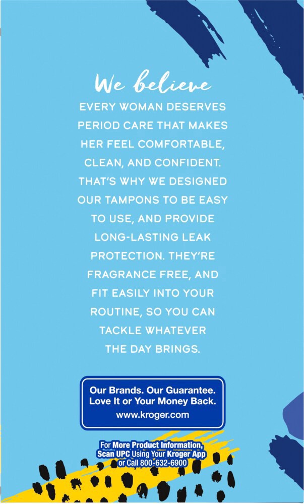 slide 4 of 6, Kroger Tampons Regular Plastic Unscented, 36 ct