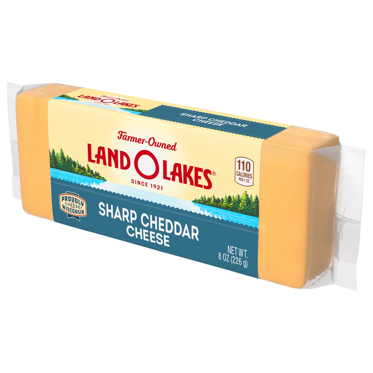 slide 3 of 9, Land O'Lakes Sharp Cheddar Cheese Chunk, 8 oz