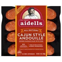 Aidells Smoked Pork Sausage, Cajun Style Andouille, 12 oz. (4 Fully Cooked Links)
