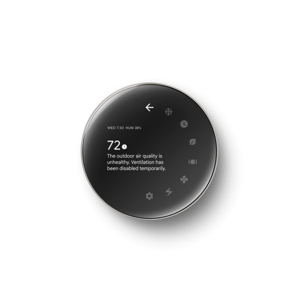slide 3 of 9, Google Nest Learning Thermostat (4th Gen) with Nest Temperature Sensor (2nd Gen) - Silver, 1 ct