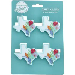 Destination Holiday Floral Texas Chip Clips