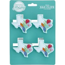 Destination Holiday Texas Floral Bag Clips