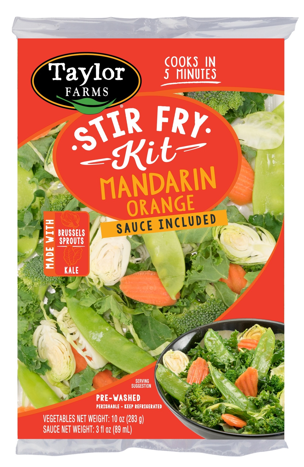 slide 1 of 1, Taylor Farms Mandarin Orange Stir Fry Kit, 13 oz