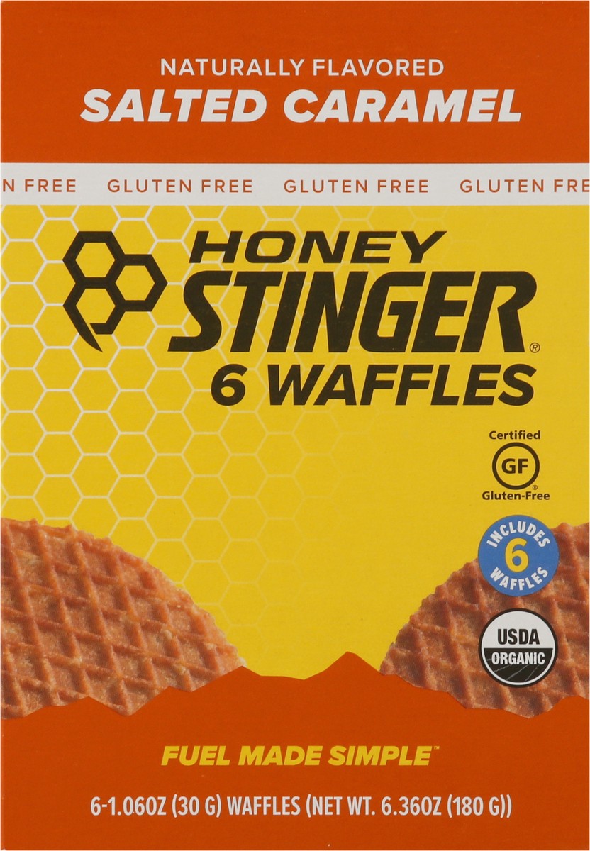 slide 9 of 13, Honey Stinger Salted Caramel Energy Waffle 6 - 1.06 oz Packs, 6 ct