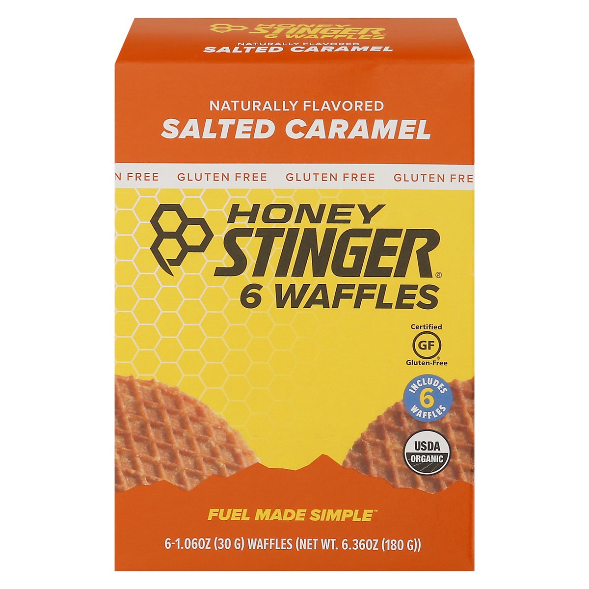 slide 11 of 13, Honey Stinger Salted Caramel Energy Waffle 6 - 1.06 oz Packs, 6 ct