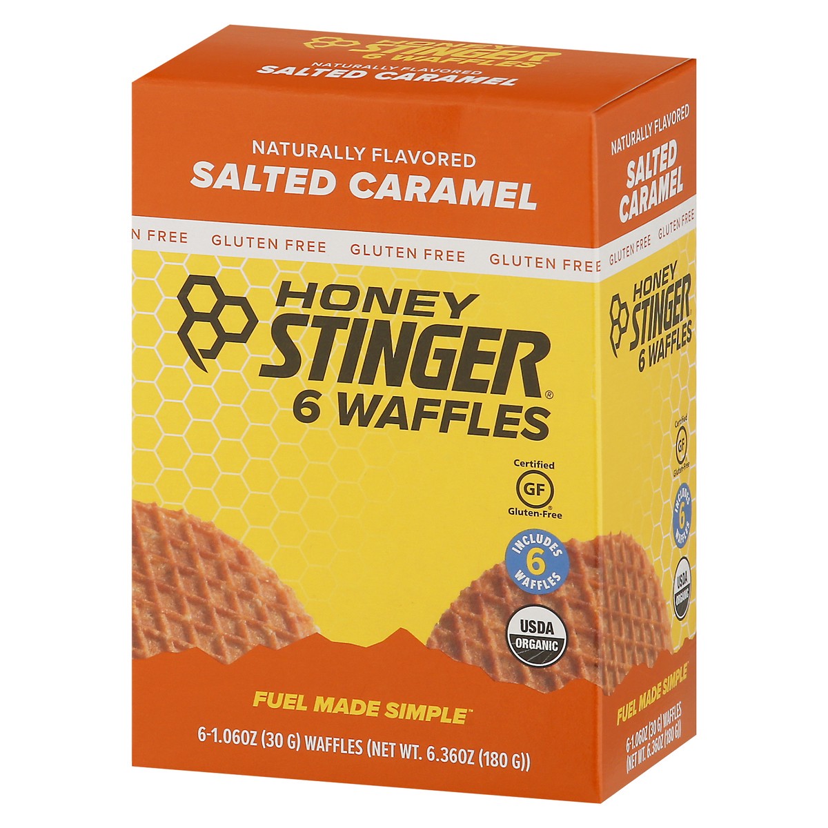 slide 7 of 13, Honey Stinger Salted Caramel Energy Waffle 6 - 1.06 oz Packs, 6 ct