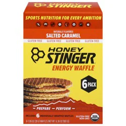 Honey Stinger Salted Caramel Energy Waffle 6 - 1.06 oz Packs