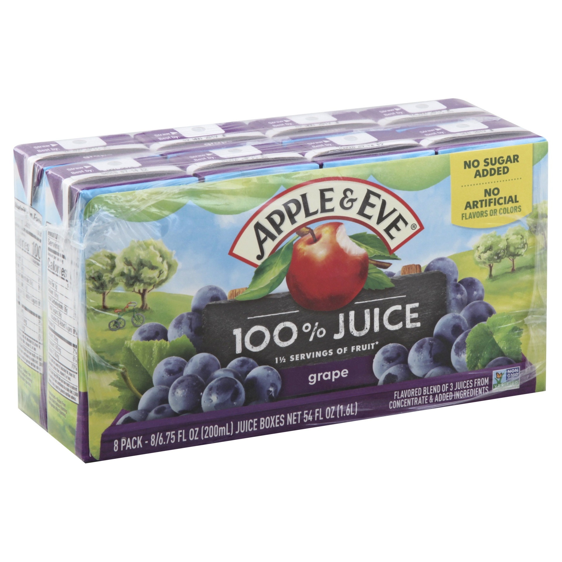 slide 1 of 8, Apple & Eve 100% Juice 8 ea, 8 ct; 6.75 fl oz