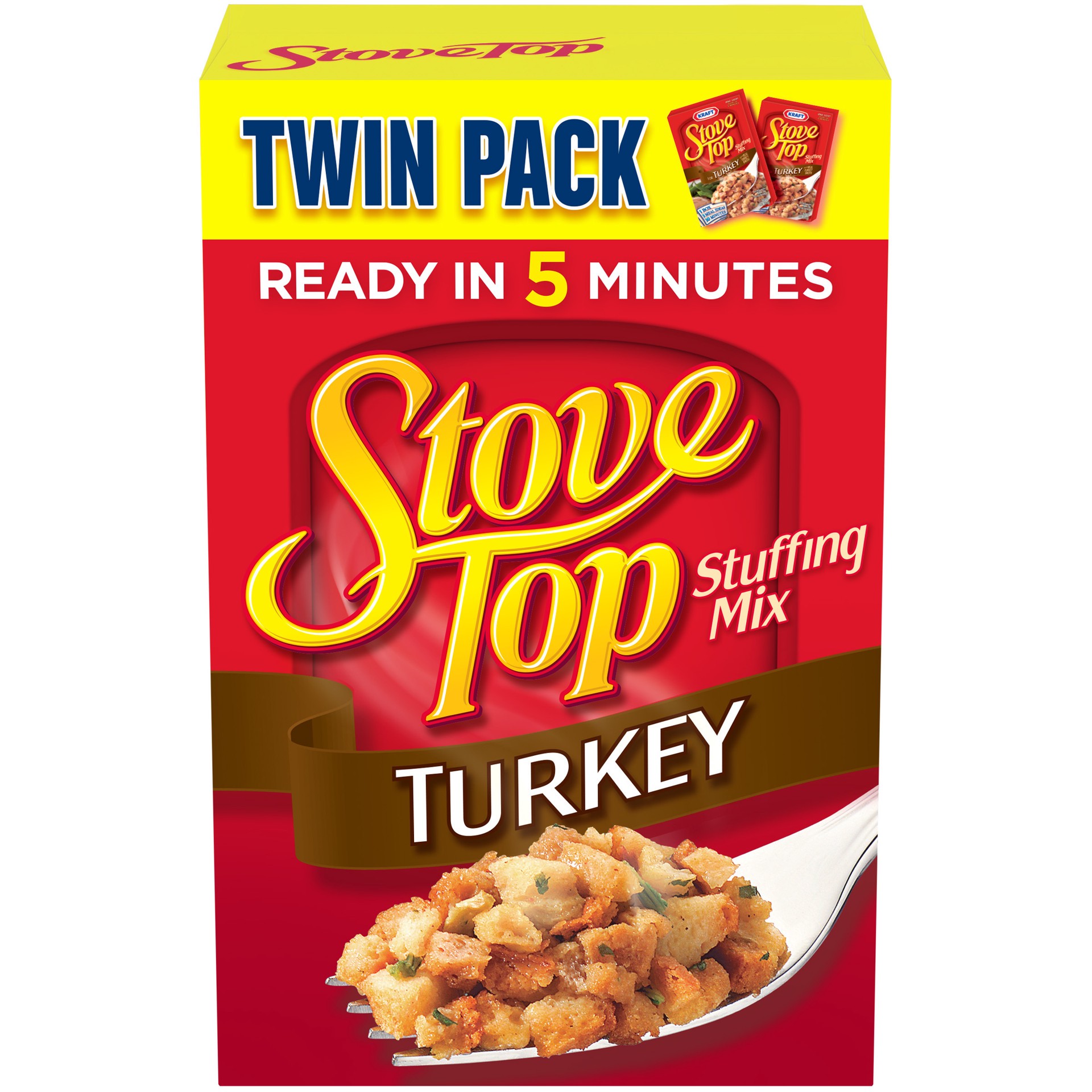 slide 1 of 9, Stove Top Stuffing Mix for Turkey Twin Pack, 12 oz Box, 2 ct