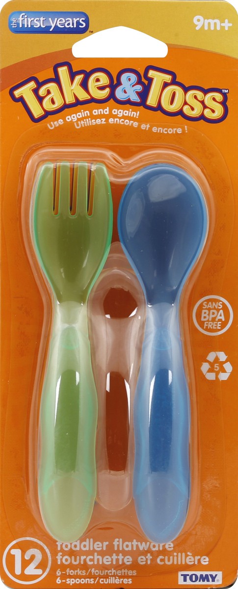 slide 1 of 7, The First Years Toddler Flatware 12 ea, 12 ct