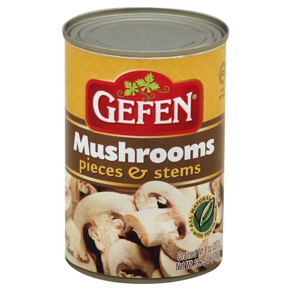 slide 1 of 2, Gefen Mushrooms Pieces & Stems, 8 oz