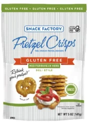 Snack Factory - Pretzel Crisps Gluten Free Mediterranean Herb (5 Oz)