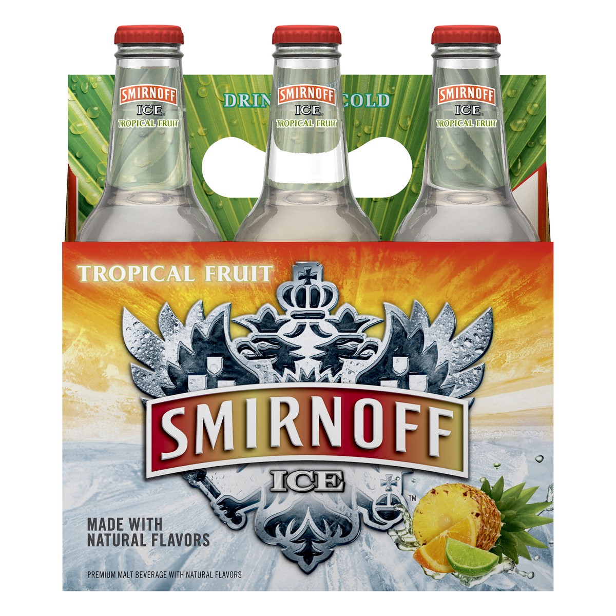 slide 3 of 4, Smirnoff Ice Tropical Fruit Bottles, 6 ct; 11.2 oz