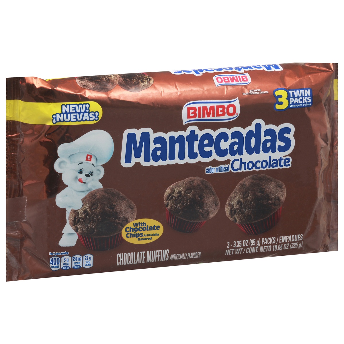 slide 2 of 11, Bimbo Mantecadas Chocolate, 10.5 oz