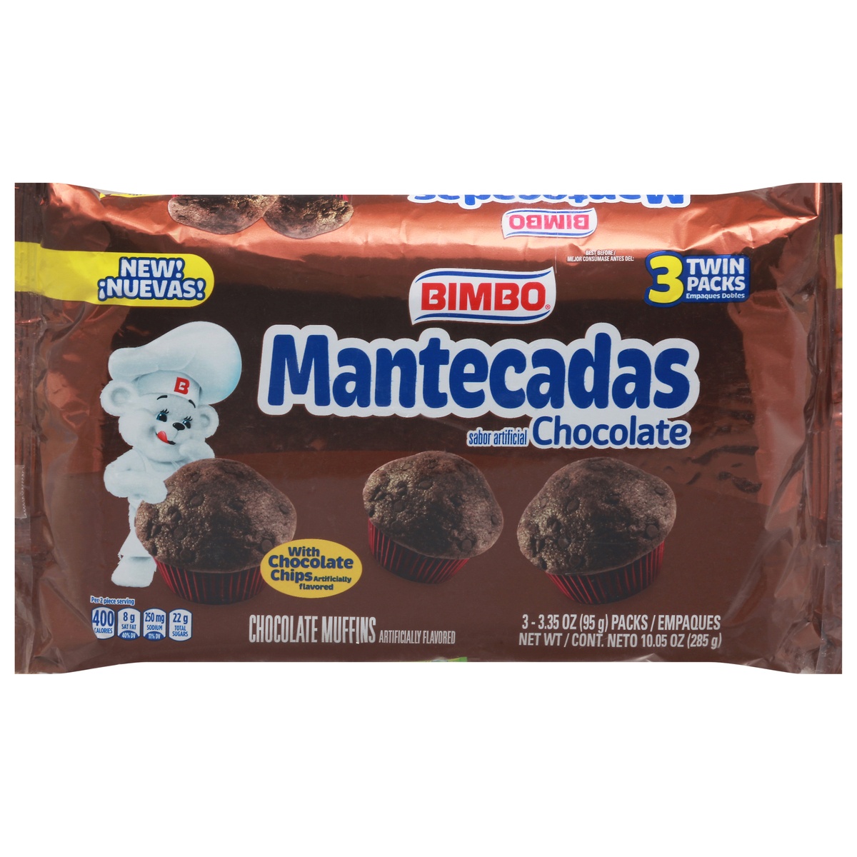 slide 11 of 11, Bimbo Mantecadas Chocolate, 10.5 oz