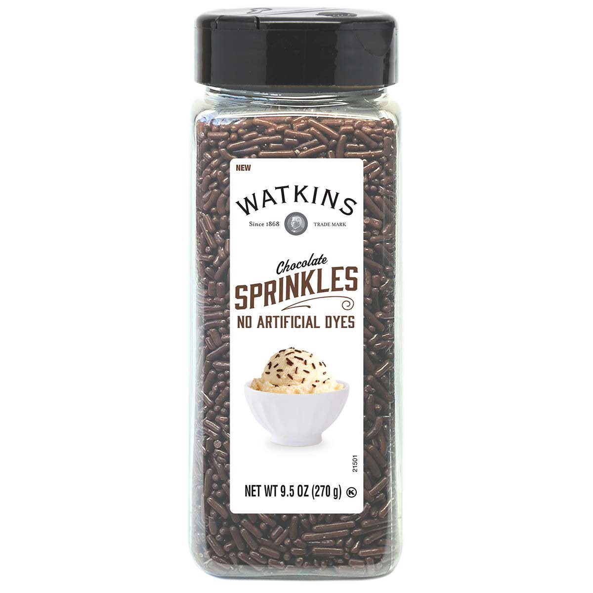 slide 1 of 1, Watkins Chocolate Sprinkles, 9.5 oz