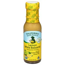 California Olive Ranch Lemon White Balsamic Vinaigrette Dressing 8 fl oz