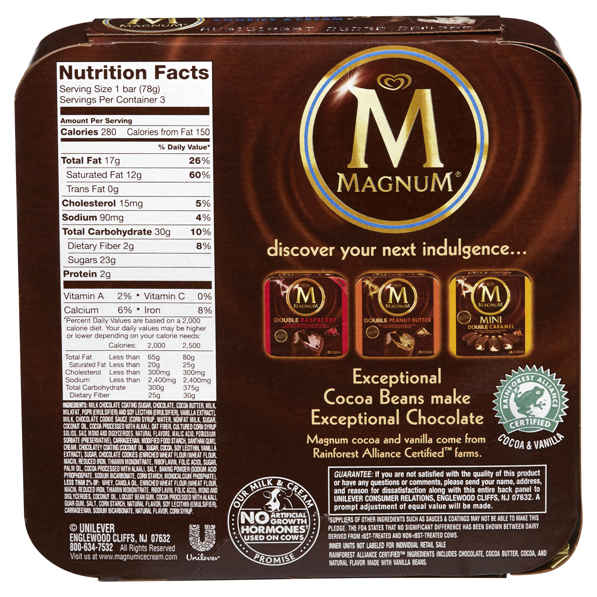 magnum cookies and cream price