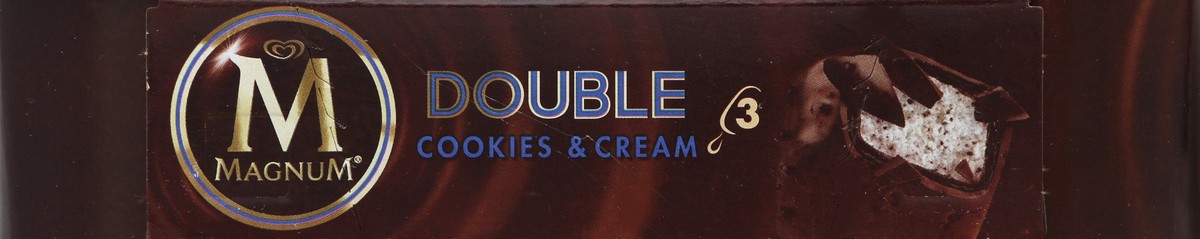 slide 4 of 6, Magnum Double Cookie & Cream Ice Cream Bar, 3 ct; 9 fl oz