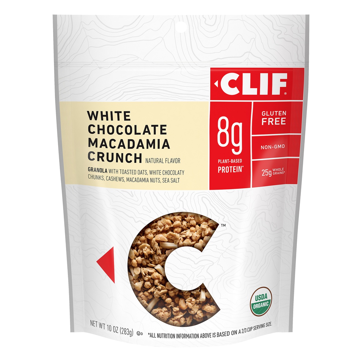 slide 1 of 10, CLIF White Chocolate Macadamia Nut Energy Granola, 10 oz