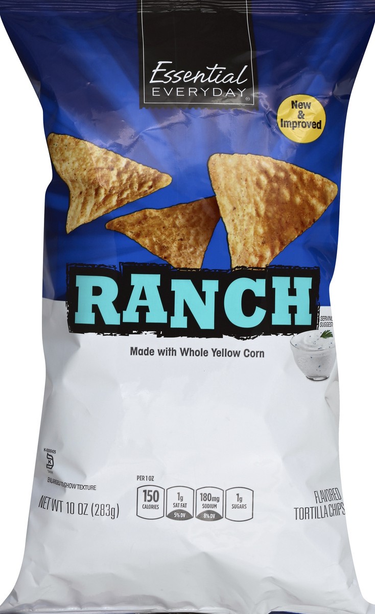 slide 5 of 6, Essential Everyday Ranch Tortilla Chips, 10 oz