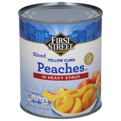 First Street Sliced Peaches In Heavy Syrup - 29 oz