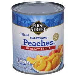 First Street Sliced Peaches In Heavy Syrup - 29 oz