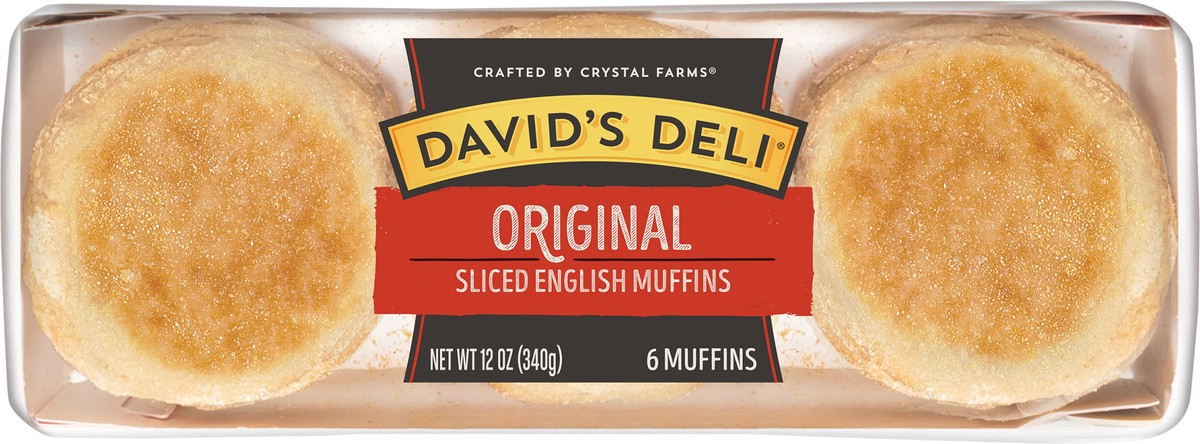 slide 7 of 7, David's Deli English Muffins, 6 ct