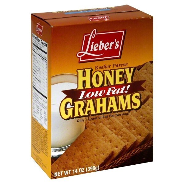 slide 1 of 1, Lieber's Low Fat Honey Grahams, 14 oz