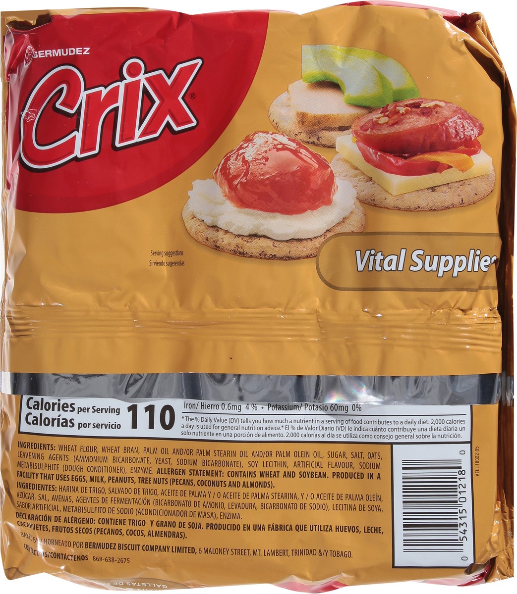slide 13 of 13, Crix Bran & Oat Crackers 3 - 3.4 oz Packs, 10 oz