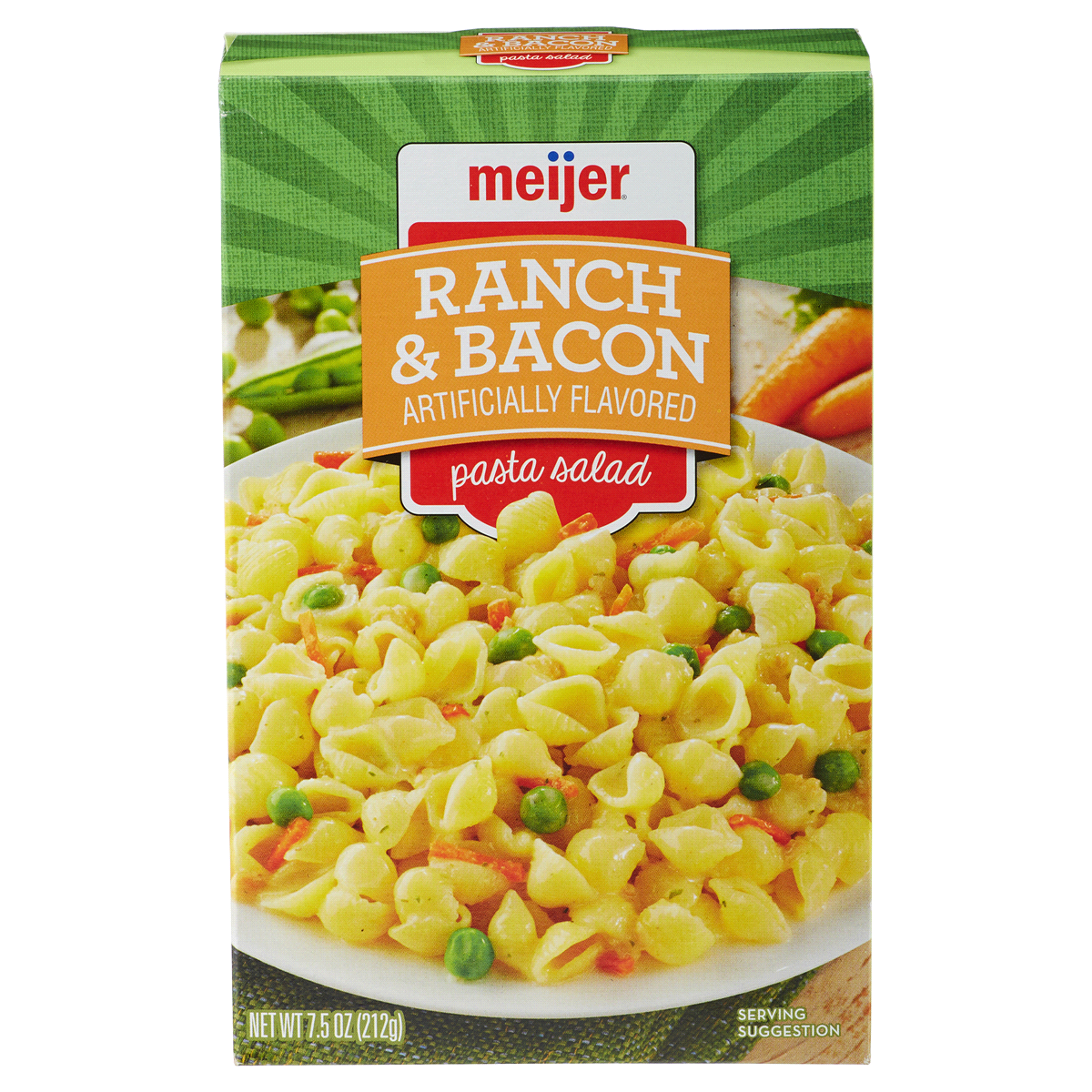 slide 1 of 5, Meijer Ranch & Bacon Pasta Salad, 7.5 oz