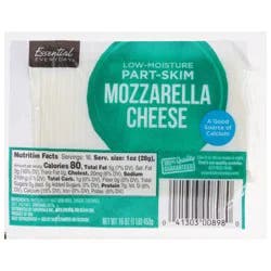 Essential Everyday Part-Skim Low-Moisture Mozzarella Cheese 16 oz